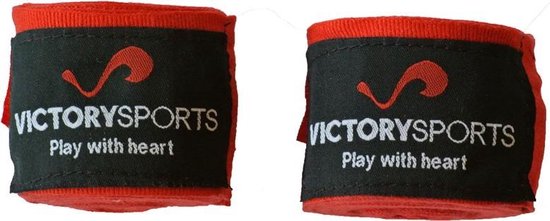 Victory Sports bandages 400 cm rood - Victory Sports