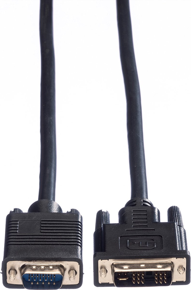 VALUE Monitorkabel DVI(18+5) / VGA M/M, 3 m | bol.com