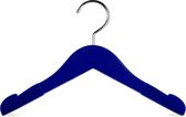 YourHanger Kids velvet blauwe kledinghangers - 2 stuks