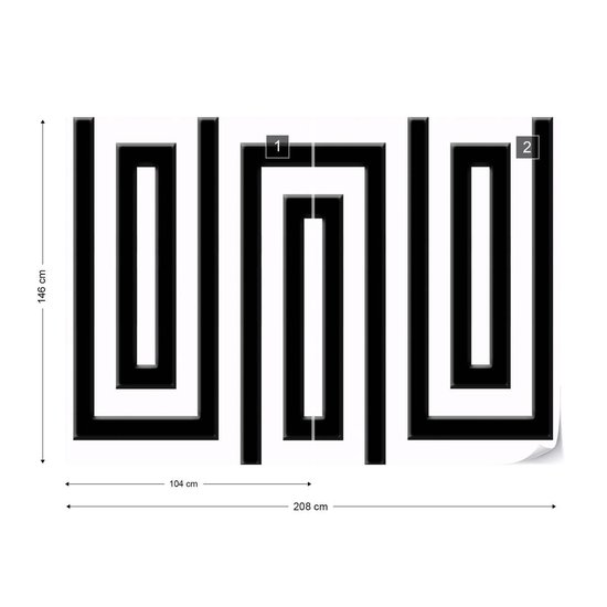 Papier peint Art abstrait | XL - 208 cm x 146 cm | Polaire 130g / m2