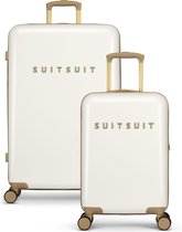 SUITSUIT Fusion Kofferset 2delig - 55 + 76 cm - 127L - Wit