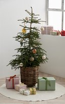 Södahl Star Damask Kerstboomdeken Dia 120 cm Beige