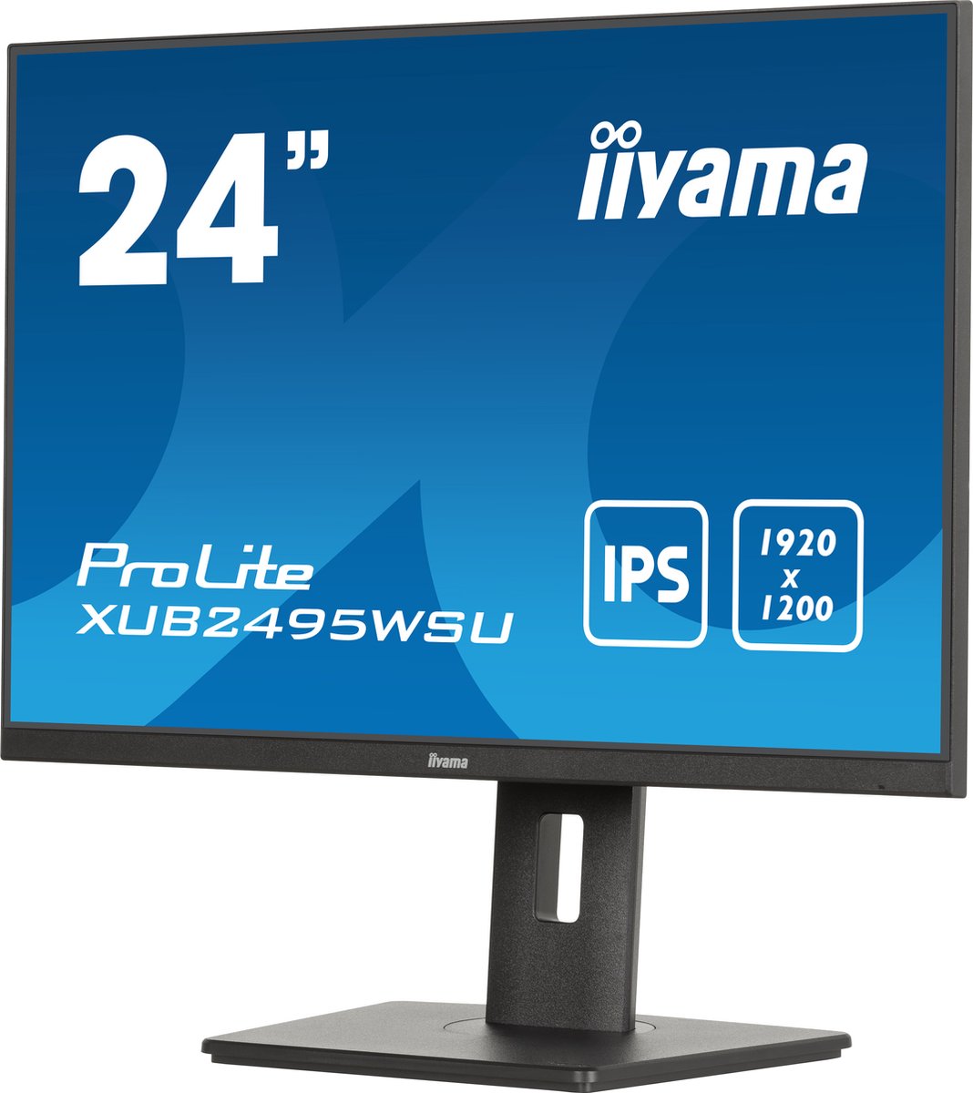 IIYAMA XUB2495WSU-B7 - 24 inch - 1920 x 1200 Pixel (Dual UHD) - IPS (In-Plane Switching)
