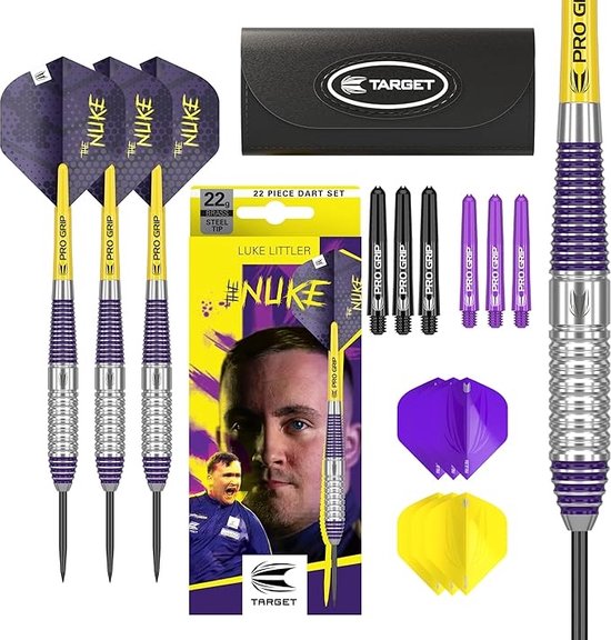 Target Luke Littler Brass Set 22 Pieces - Dartpijlen - Darts
