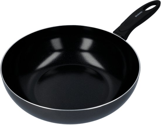 Poêle Wok Brabantia - Ø 28 cm - revêtement antiadhésif en céramique - Convient pour induction