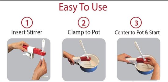 Roeren - Automatisch - Pot - Accu - Rood - Vrijheid