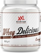 XXL Nutrition - Whey Delicious - Coconut / Kokos - Wei Eiwitpoeder met BCAA & Glutamine, Proteïne poeder, Eiwit shake, Whey Protein - 1000 gram