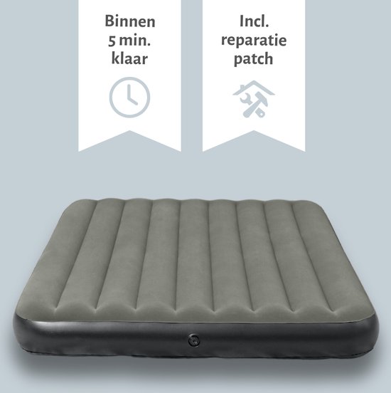 Bestway luchtbed - 2-Persoons - 152 x 203 x 25 cm - Groen - Inclusief Pomp en Reparatieset van Bestway — afbeelding 5