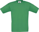 B&C Exact 150 Kinder T-Shirt - Kelly Green - 7-8 Jaar - 128