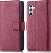 Étui iMoshion adapté à l'étui Samsung Galaxy A54 (5G) avec porte-cartes - Bookcase iMoshion Luxe - rouge foncé