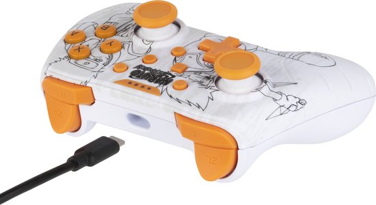 Naruto - Switch 1 & 2 controller - 3m kabel - extra functies (wit)