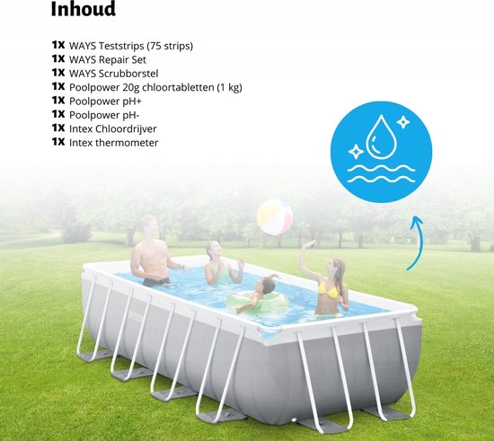 Intex Rond Opblaasbaar Easy Set Zwembad - 305 x 76 cm - Blauw - Inclusief Pomp Solarzeil - Onderhoudspakket - Filter - Schoonmaakset
