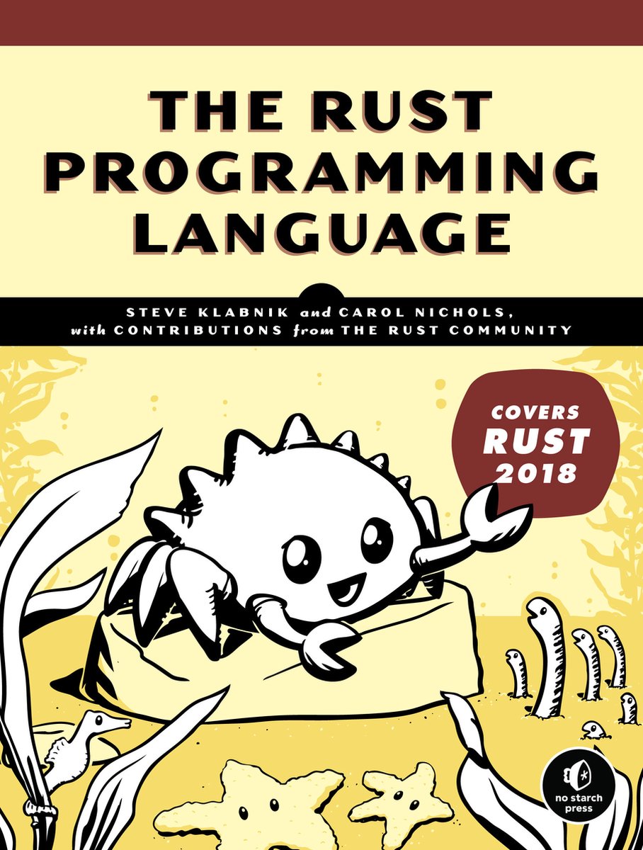 Omslag van The Rust Programming Language