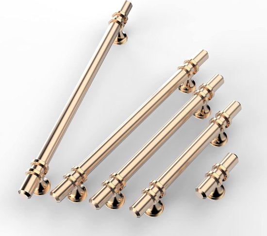 FURNIWARE 10 stuks meubelgrepen, 128 mm boorgatafstand meubelgrepen