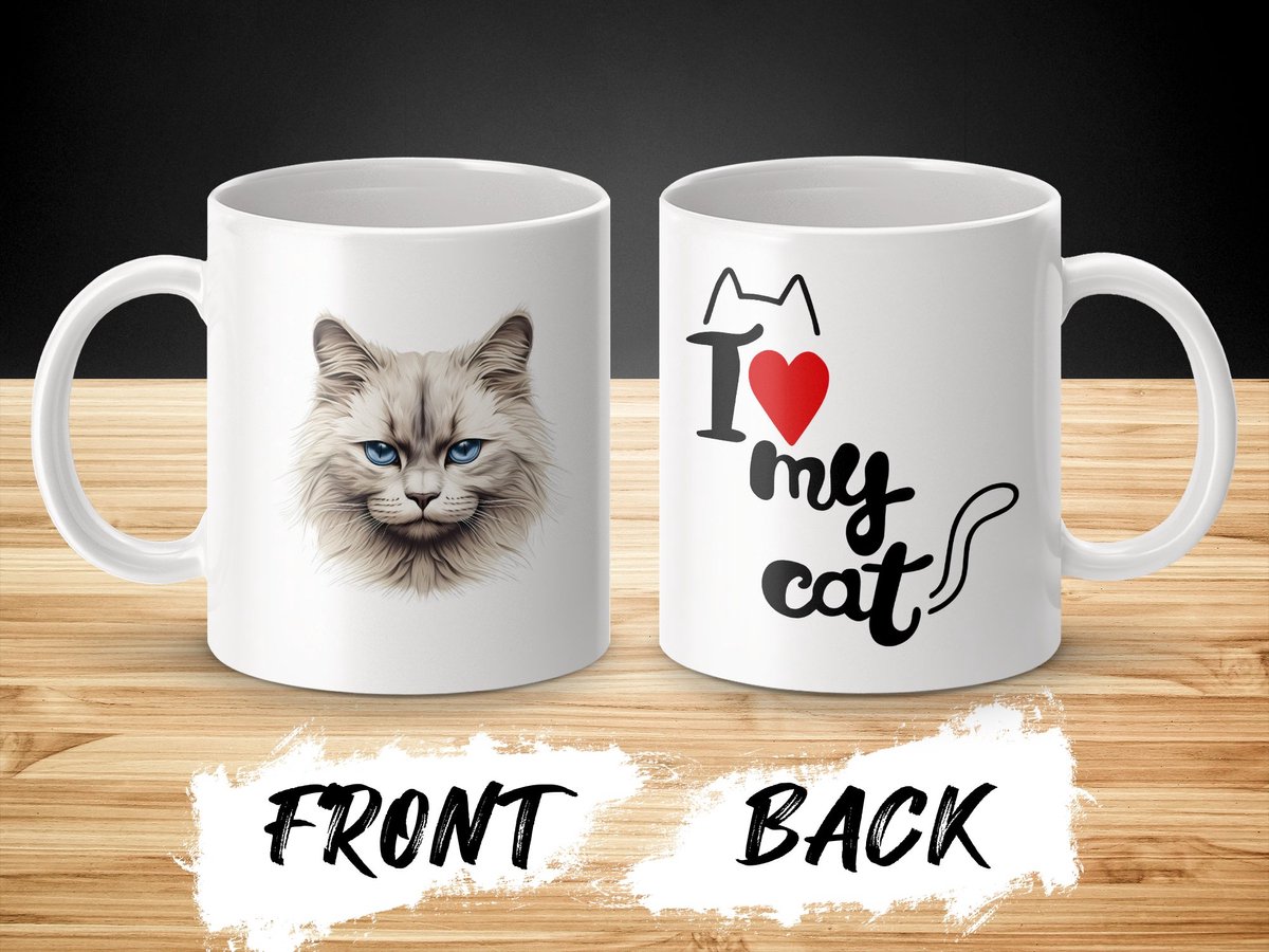 Mok Neva Masquerade cat - kat - I love my cat - cat lovers - katten
