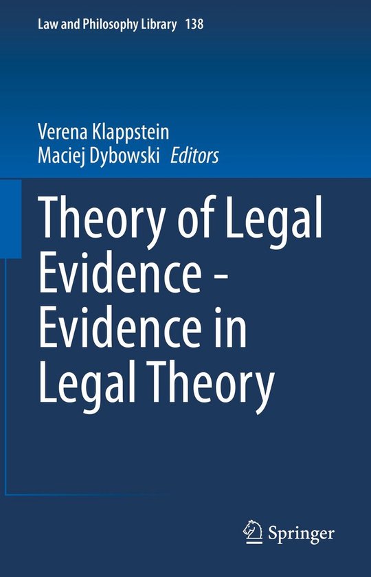Law and Criminology (R0) - Theory of Legal Evidence - Eviden ... - cover