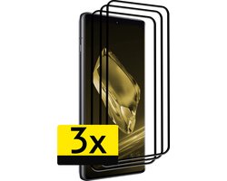 Screenprotector - Geschikt voor OnePlus 12 - 3 Stuks - Full Cover - Beschermglas - Gehard Glas - Tempered Glass - Screen Protector