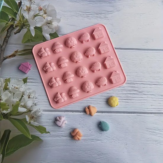 DW4Trading Siliconen Mal Herfst - Kaarsen - Gips & Epoxy Gieten - Zeep - Cake Chocolade Fondant