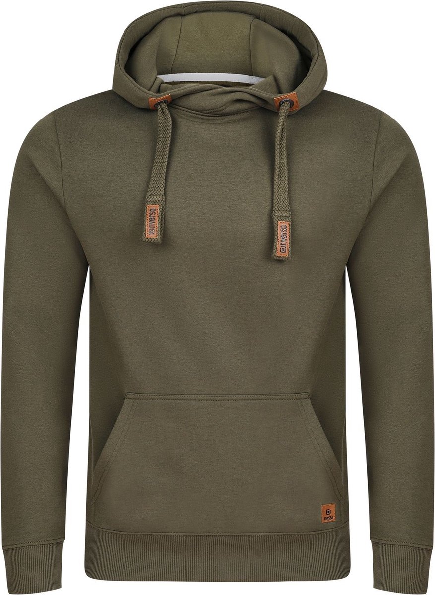 riverso Heren trui RIVNiklas regular fit Olijf XL Volwassenen hoodie / capuchon trui