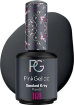 Pink Gellac 169 Smoked Grey Gel Nagellak 15ml - Grijze Gellak voor Gel Nails - Gelnagels Producten