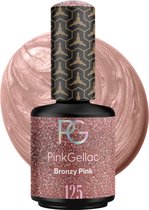 Pink Gellac 125 Bronzy Pink Gellak 15ml - Roze Gel Nagellak - Manicure voor Gelnagels - Glanzend - Gel Nails