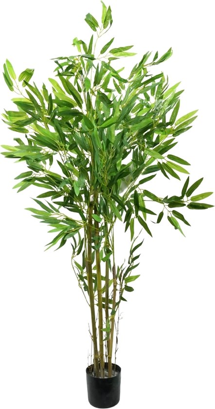 Kunstplant bamboe in pot 115 cm