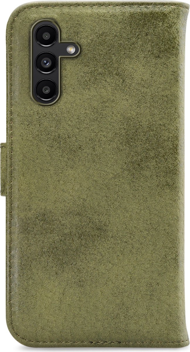 My Style Telefoonhoesje geschikt voor Samsung Galaxy A04s Hoesje | My Style Flex Wallet Bookcase Portemonnee | Pasjeshouder voor 3 Pasjes | Telefoonhoesje voor Pinpas / OV Kaart / Rijbewijs - Olive | Groen