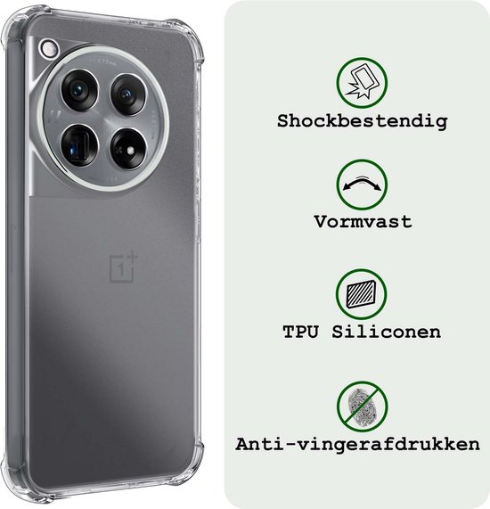 Coque pour OnePlus 12 Coque Antichoc Coque Siliconen - Coque pour OnePlus 12 Coque Antichoc - Transparent