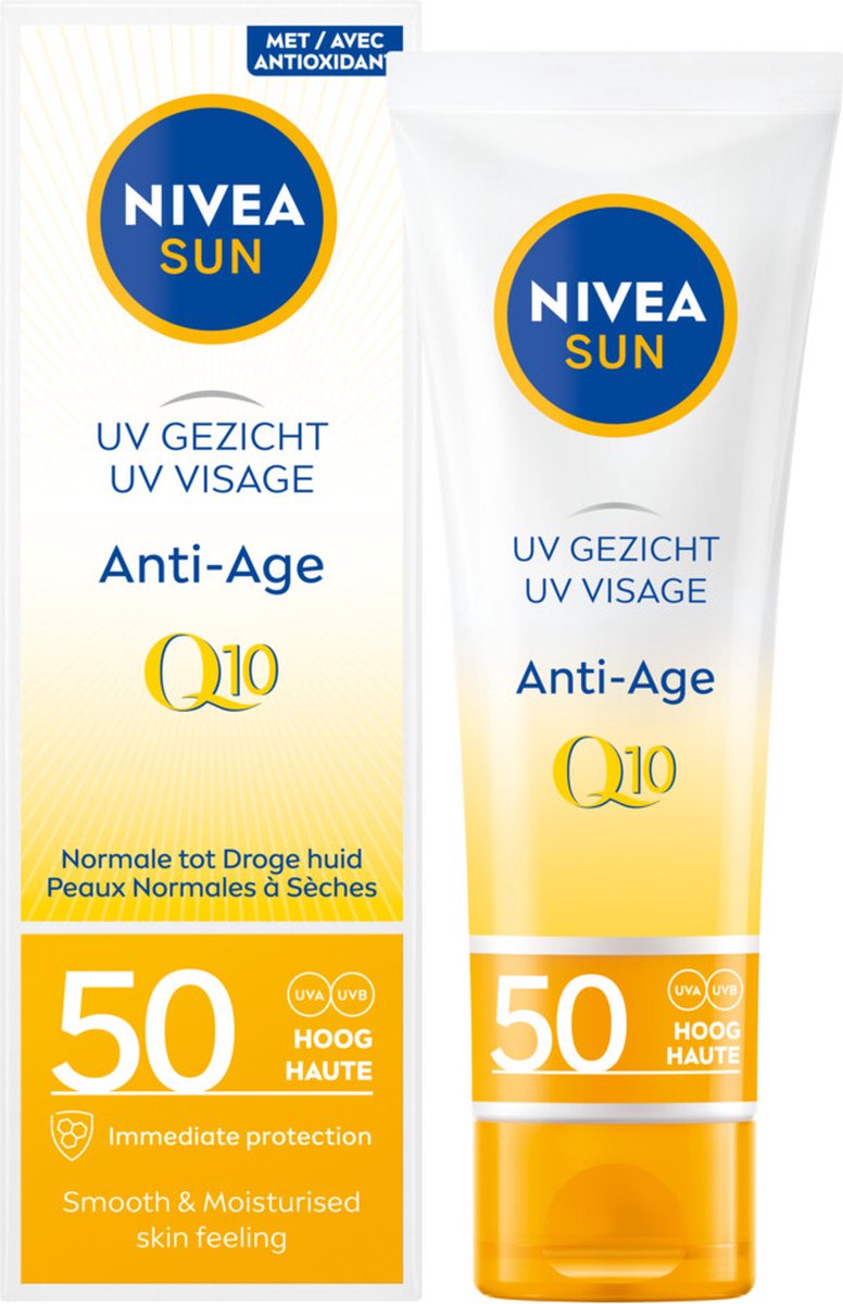 NIVEA SUN Gezicht Anti-Age & Anti-Pigmentvlekken Zonnecrème SPF 50 - 50 ml