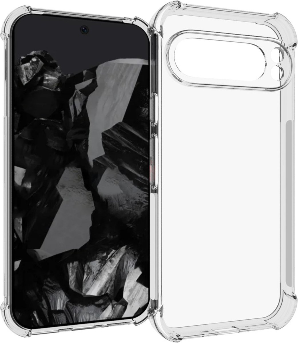 Anti-shock Back Cover voor de Google Pixel 9 Pro Transparant