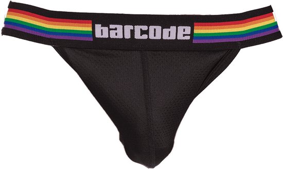 Barcode Berlin Pride Jockstrap Black - MAAT XL - Heren Ondergoed - Jockstrap voor Man - Mannen Jock