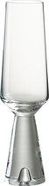 J-Line Walker champagneglas - glas - transparant - 4 stuks - woonaccessoires