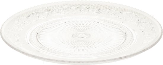 Plasticforte Onbreekbare servies borden - 16x stuks - kunststof - kristal stijl - transparant - in 4 formaten - camping/verjaardag — afbeelding 3