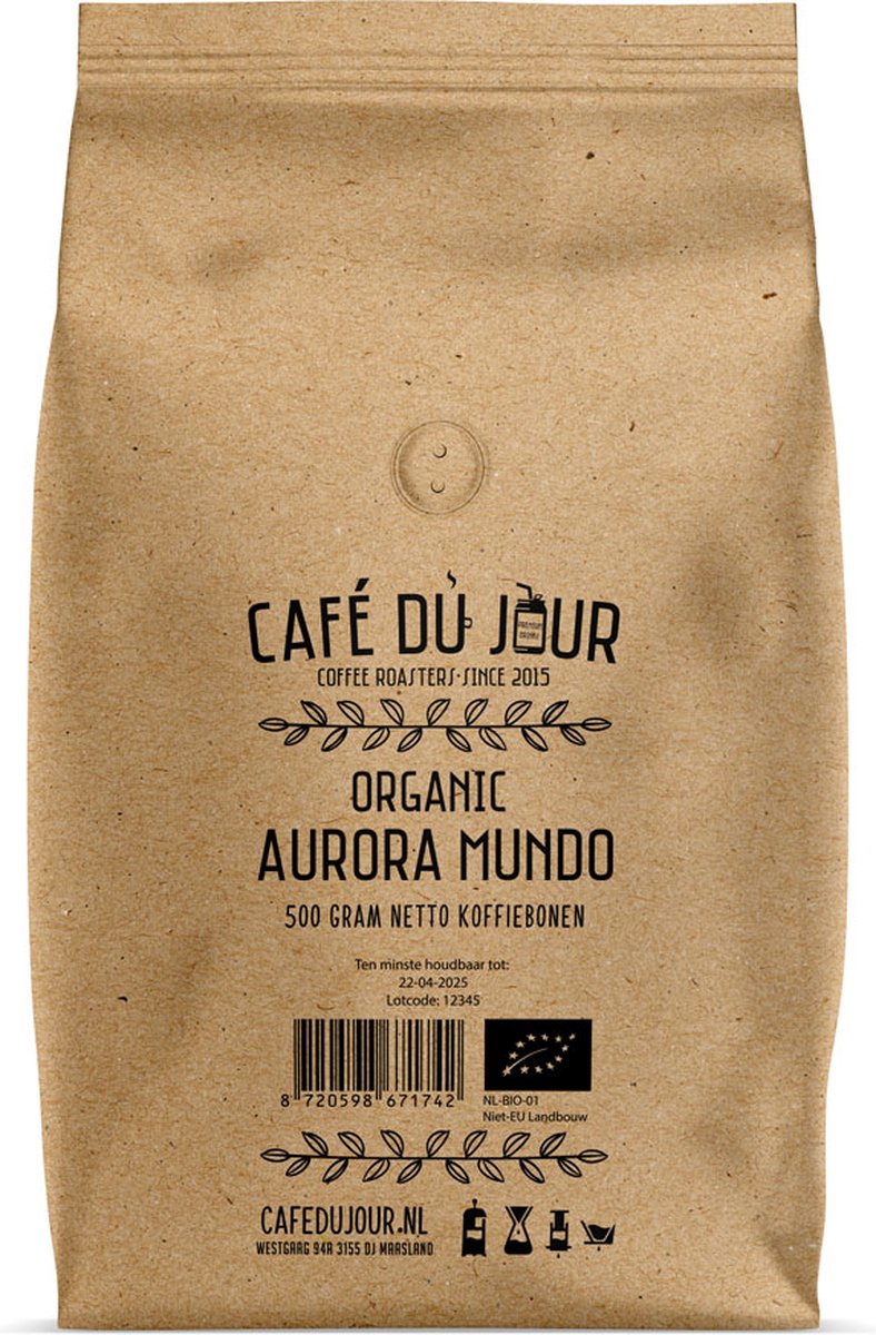 Goedkoopste Aurora Mundo – Biologische koffiebonen – 500 gram