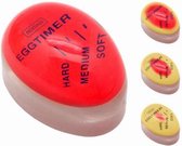 NERTHUS FIH 233 Egg Timer, rood, kunsthars, 9,5 x 14,5 x 5 cm