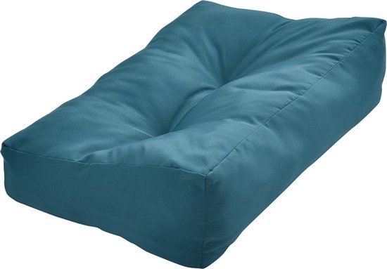 In And OutdoorMatch Rugkussen Noemy - Voor Palletbank - 60x40x20/10 cm - Turquoise - Comfortabel