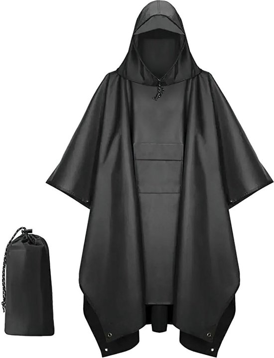 Outdoor Ventures Regenjas voor heren, waterdicht, ultralicht, dun, opvouwbaar, ademend, fietsregenjas, sport, zwart, XL Outdoor Ventures Regenjas voor heren, waterdicht, ultralicht, dun, opvouwbaar, ademend, fietsregenjas, sport, zwart, XL
