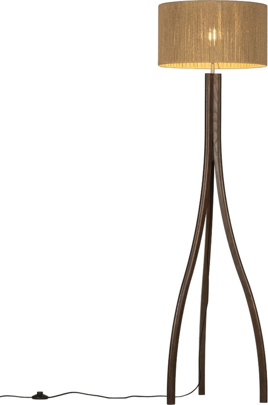 Lumidora Vloerlamp 31403 - ORLANDO - E27 - Bruin - Hout - ⌀ 45 cm