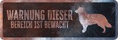 D&d Home - Waakbord - Hond - Waarschuwingsbord Collie Duits 40x13x0,3cm Meerkleurig - 1st