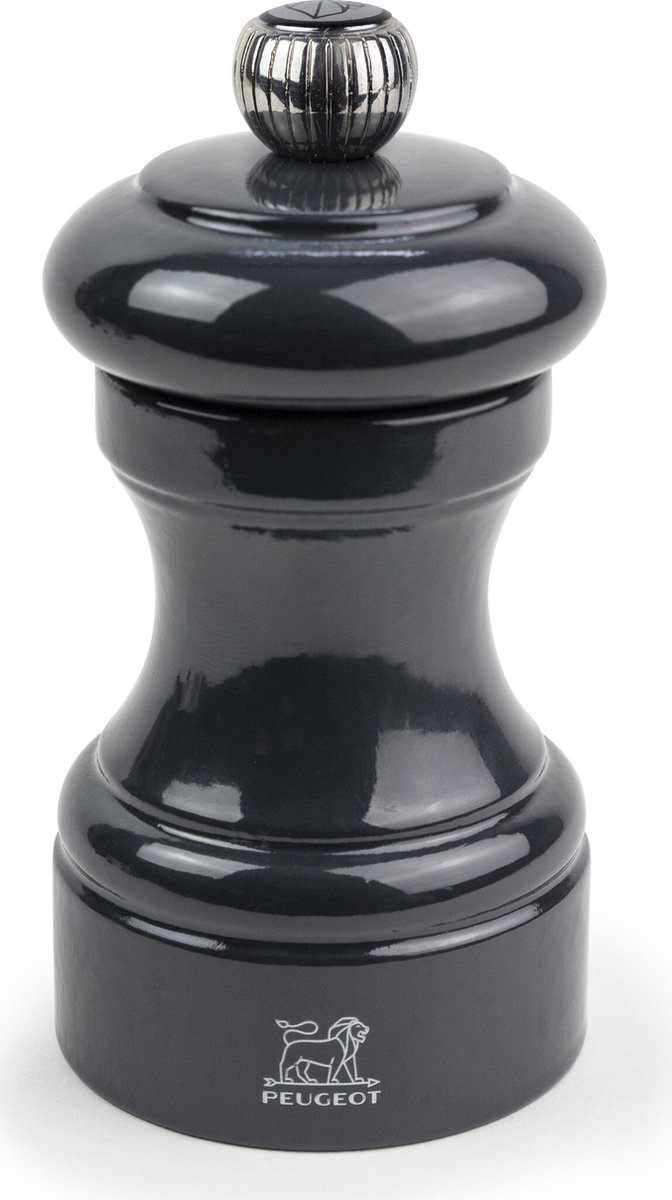 Peugeot Bistro pepermolen - 10 cm, grijs gelakt hout