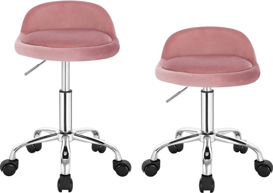 Rollende Zadelkruk Heavy Duty Hoogte Verstelbaar 53-73 cm Salon Krukken