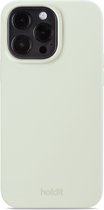 Holdit telefoonhoesje geschikt voor iPhone 14 Pro Max siliconen hoesje (White Moss)