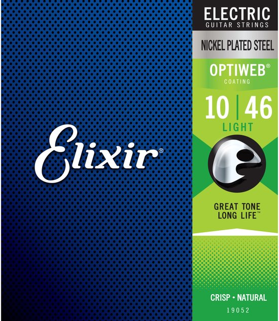 Elixir Strings OPTIWEB - Elektrische Gitaarsnaren - Nickel Plated Steel - Light Gauge - 10-13-17-26-36-46