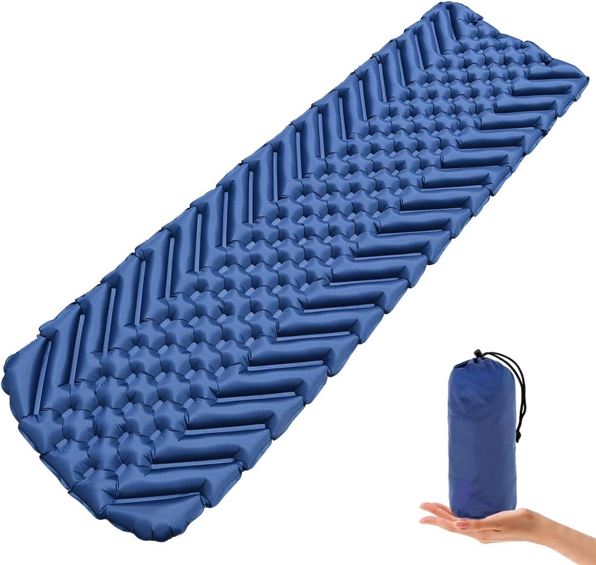 Ultralicht Opblaasbaar Camping Isomat - Waterdicht & Opvouwbaar - Slaapmat voor Camping, Wandelen, Sport & Reizen