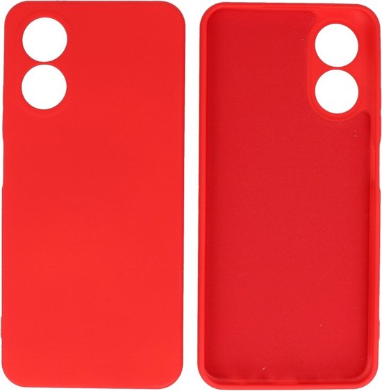 Coque adaptée pour OPPO A78 4G - Coque arrière Fashion - Coque de téléphone colorée - Rouge