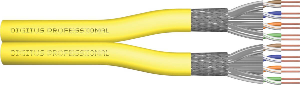 Digitus DK-1744-A-VH-D-5 netwerkkabel Geel 500 m Cat7a S/FTP (S-STP)