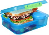 Bento Box LUNCH lunchbox voor kinderen met compartimenten | Lunchbox van 1,65 l met lekvrije yoghurt-/fruitcontainer | BPA-vrij | gemengde kleuren (niet selecteerbaar)