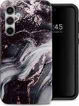 Selencia Hoesje Geschikt voor Samsung Galaxy A55 Hoesje - Selencia Vivid Backcover - Chic Marble Black