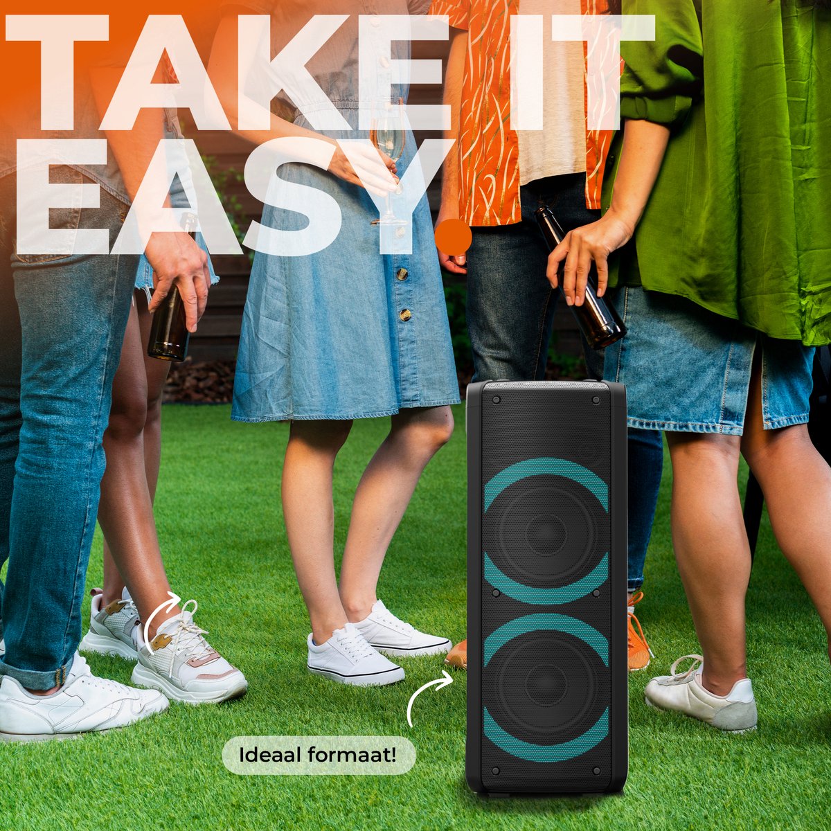 Denver Bluetooth Speaker Party Box - Discolichten - Partybox - Incl. Microfoon - BPS352 – foto 8