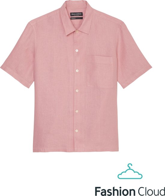 Marc O'Polo - Overhemd Short Sleeves Linnen - Heren - Regular-fit